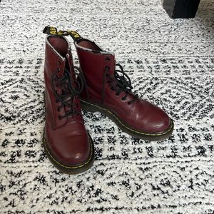 Maroon Doc Martens